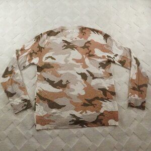 Zadig & Voltaire Kennedy Desert Camouflage Cashmere Sweater Womens Large